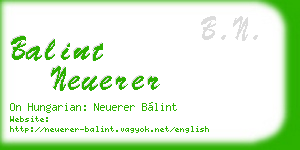 balint neuerer business card